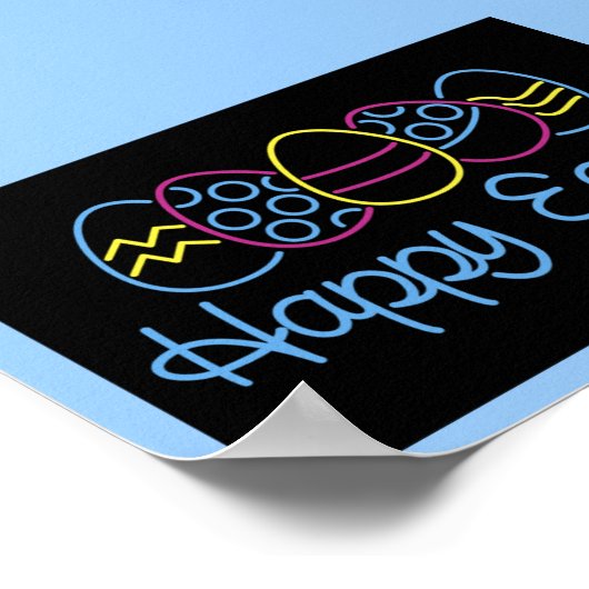 Neon Eggs - Poster (Hoek)