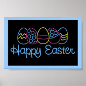 Neon Eggs - Poster (Voorkant)