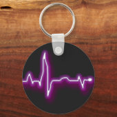 Neon EKG Sleutelhanger (Voorkant)