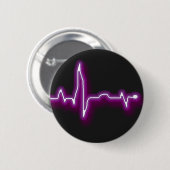 Neon EKG-toets Ronde Button 5,7 Cm (Voorkant /achterkant)