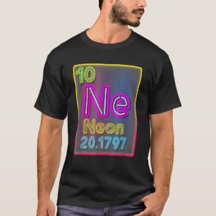 Neon element van de chemische periodieke tabel voo t-shirt