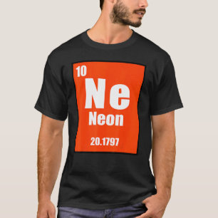 Neon Element Van Het Periodiek Systeem Van De Chem T-shirt