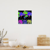 Neon Elephants Poster (Keuken)