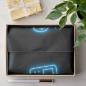 Neon Elk jaar videogames verjaardag Tissuepapier (Geschenk)