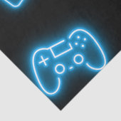 Neon Elk jaar videogames verjaardag Tissuepapier (Detail)