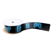 Neon elke leeftijd videogame verjaardag lint (Spoel)