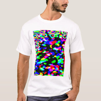 Neon en Zwarte Abstracte Kunst - Zwart Licht plezi T-shirt