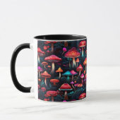 Neon Enchanted Mushroom Forest Mug (Gauche)