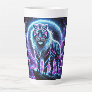 Neon Energy Tiger Latte Mok Design.