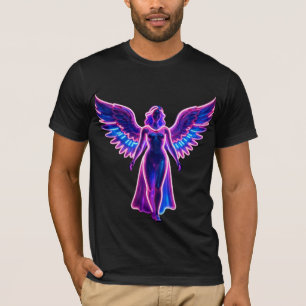 Neon Engelenvleugels Cyberpunk Esthetiek Heren T-S T-shirt