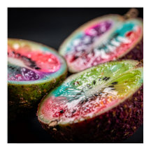 Neon Exotische Tropische Fruit Kunstposter I | Lev