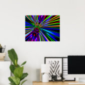 Neon Explosie Poster (Thuiskantoor)