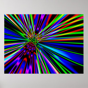 Neon Explosie Poster