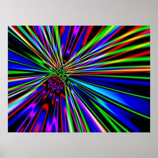 Neon Explosie Poster (Voorkant)