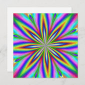 Neon Explosion Kaart (Voorkant / Achterkant)