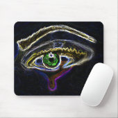 Neon Eye Mousepad Muismat (Met muis)