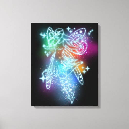 Neon Fairy Canvas Afdruk (Voorkant)