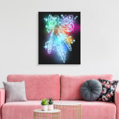 Neon Fairy Canvas Afdruk (Insitu (Woonkamer))