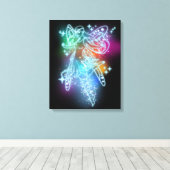 Neon Fairy Canvas Afdruk (Insitu (Houten vloer))