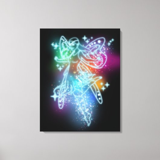 Neon Fairy Canvas Afdruk (Voorkant)