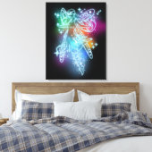 Neon Fairy Canvas Afdruk (Insitu (Slaapkamer))