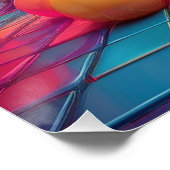 Neon Fantasy Landschap – Surrealistisch Droomlands Perfect Poster (Hoek)