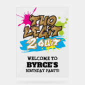 Neon Faux Gold Two Legit 2 Quit Welcome (Recto)