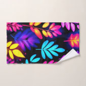 Neon Feuille Motif Abstrait (Serviette à main)