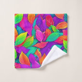 Neon Feuilles : Flux de dessin (Gant de toilette)