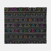 Neon Fiesta Fleece Blanket (Voorkant (Horizontaal))