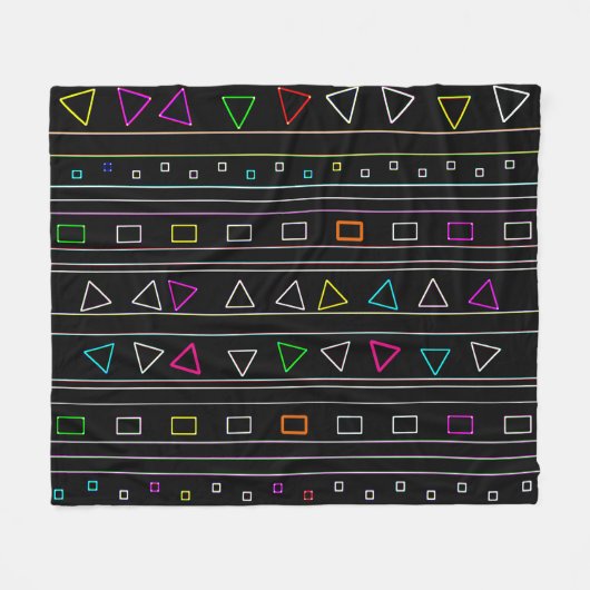Neon Fiesta Fleece Blanket Deken (Voorkant (Horizontaal))
