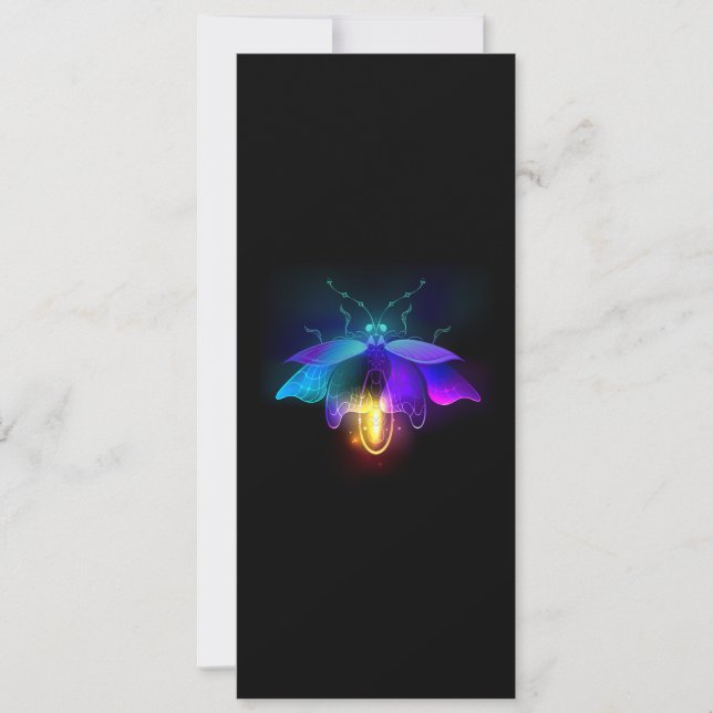Neon Firefly op zwart (Voorkant)