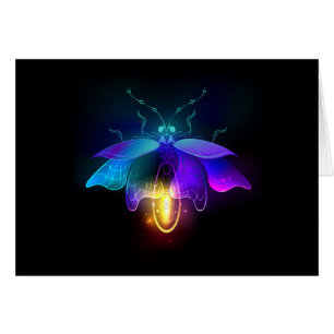 Neon Firefly op zwart