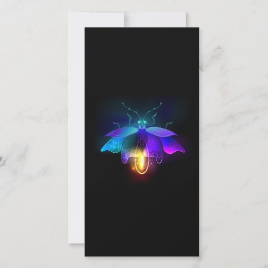 Neon Firefly op zwart Aankondiging (Voorkant)