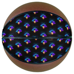 Neon Firefly op zwart Basketbal