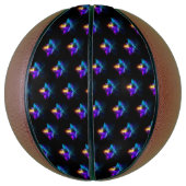 Neon Firefly op zwart Basketbal (Verticaal)