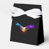 Neon Firefly op zwart Bedankdoosjes (Voorkant Zijde)