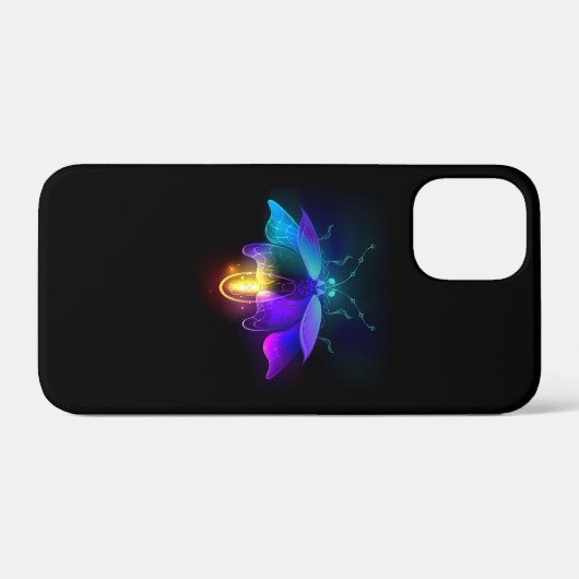 Neon Firefly op zwart Case-Mate iPhone Case (Achterkant (horizontaal))