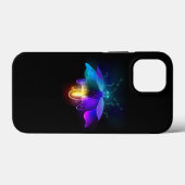 Neon Firefly op zwart Case-Mate iPhone Case (Achterkant (horizontaal))