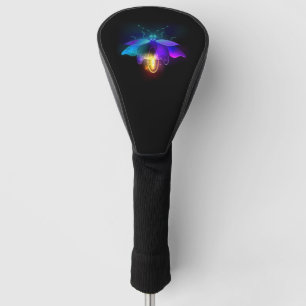 Neon Firefly op zwart Golfheadcover