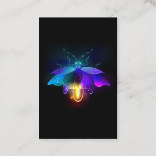 Neon Firefly op zwart Klantenkaartje