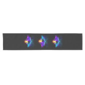 Neon Firefly op zwart Korte Tafelloper (Horizontaal)