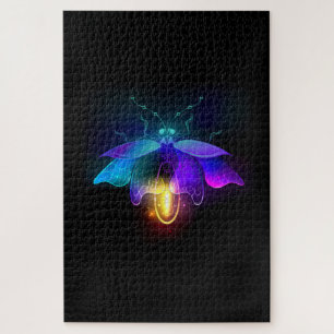 Neon Firefly op zwart Legpuzzel