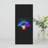 Neon Firefly op zwart Menu (Staand voorkant)