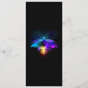 Neon Firefly op zwart Menu