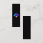 Neon Firefly op zwart Mini Visitekaartje (Voorkant / Achterkant)