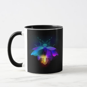 Neon Firefly op zwart Mok