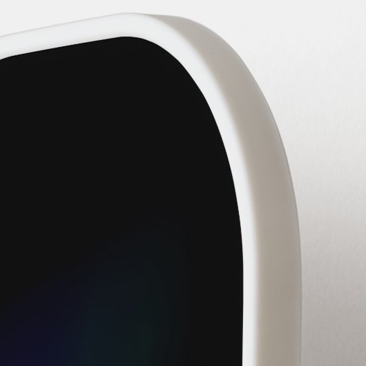 Neon Firefly op zwart Pickleball Paddle (Links Detail)