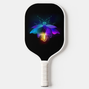 Neon Firefly op zwart Pickleball Paddle