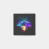 Neon Firefly op zwart Post-it® Notes (Voorkant)
